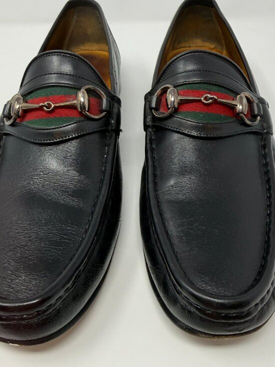 Gucci Leather Horsebit Loafers Men\'s 9.5 D Black Classic Designer Preppy Luxury main image 12